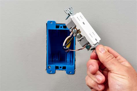 how to install an electrical receptacle box|how to install ac outlet.